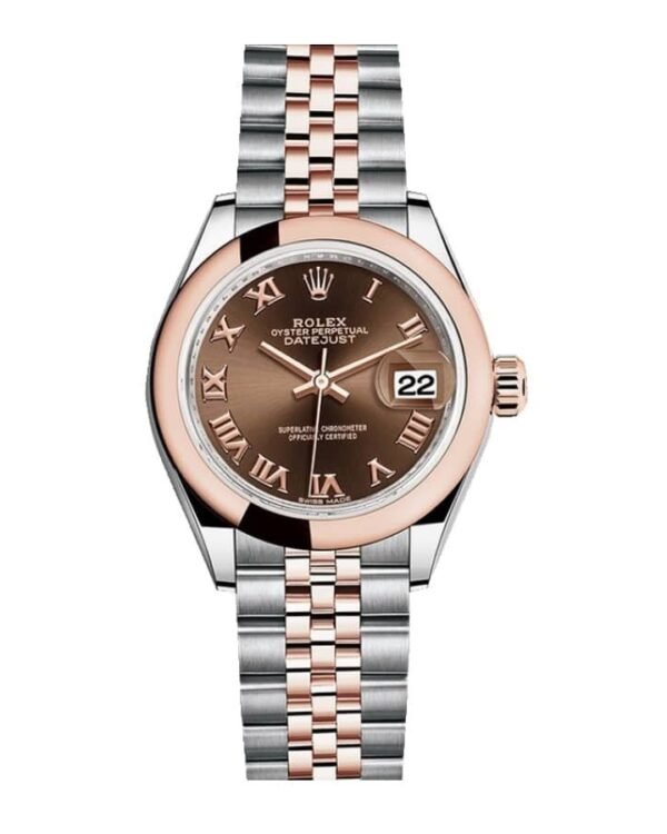 Rolex Datejust 278341RBR Everose Gold and Chocolate with Diamond Dial Jubilee Replica