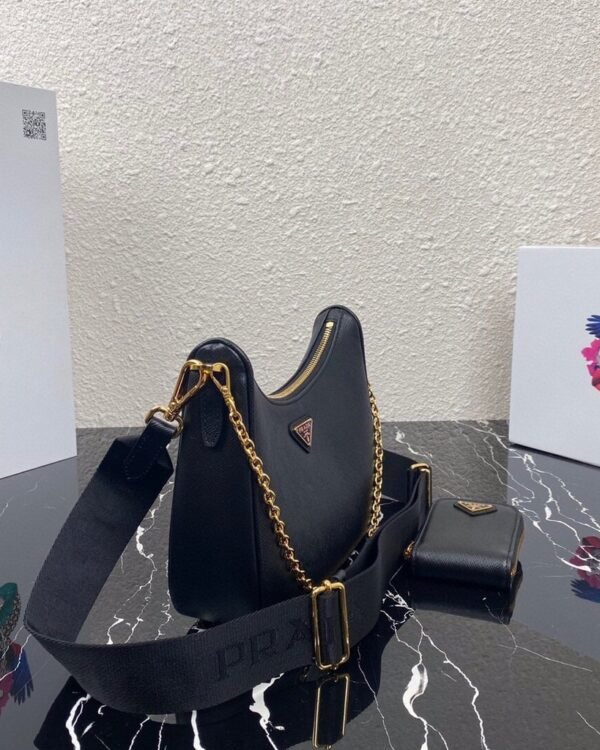 Replica Prada 1BH204 Prada Re-Edition 2005 Saffiano leather Bag in Black