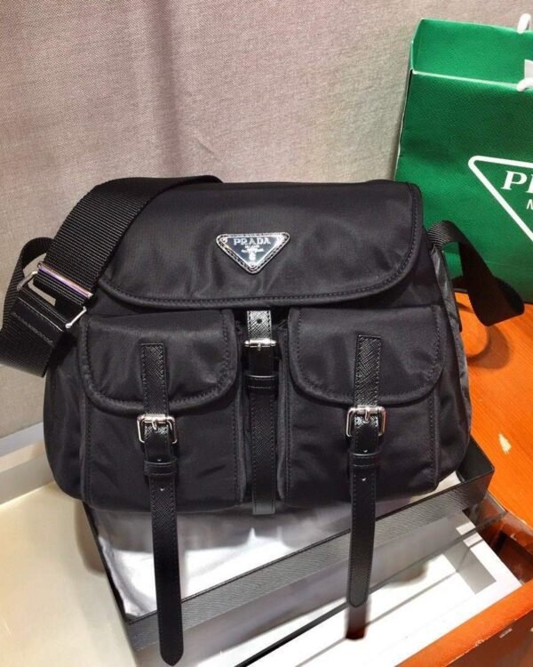 Replica Prada Nylon Shoulder Bag 1BD225 Black