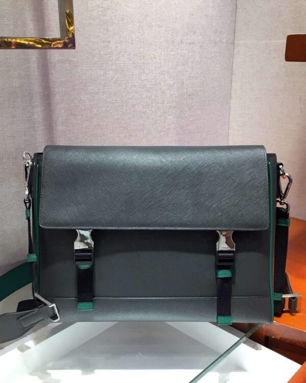 Replica Prada 2VD018 Shoulder Bag Men Black and Green