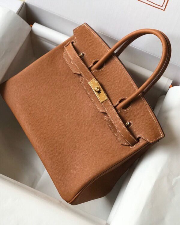 Replica Hermes Birkin Designer Tote Bag Epsom Leather 28356 Brown