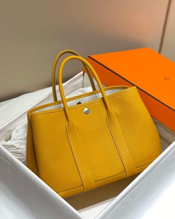 Replica Hermes Yellow Clemence Garden Party 30cm Bag H239041