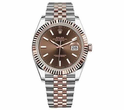 Rolex Datejust 126331 Everose Gold Automatic Chocolate Dial Jubilee Replica