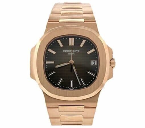 Patek Philippe Nautilus Rose Black Dial Replica