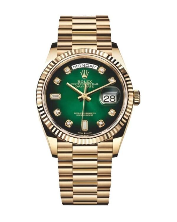 Rolex Day-Date 118238 Yellow Gold Green Dial Replica