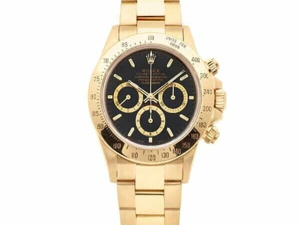 Rolex Daytona Cosmograph Yellow Gold Black Dial 16528 Oyster Replica