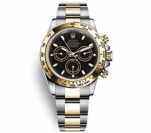 Daytona 116520 Gold Steel Black Replica